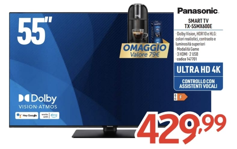 TV PANASONIC TX-55MX600E 4K SMART TV 55''